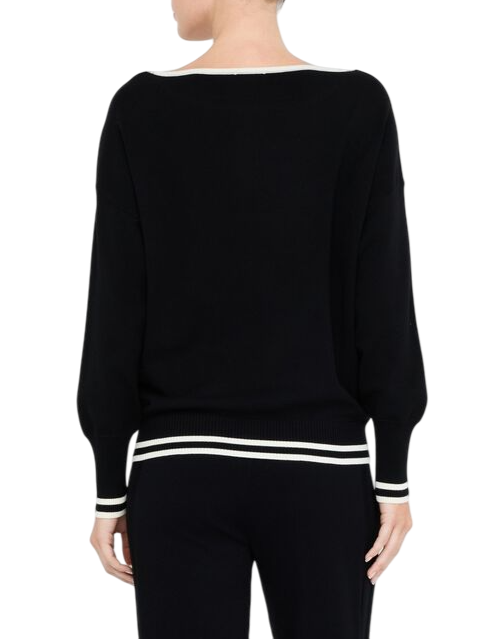 Liu Jo maglia donna con strass e logo nero