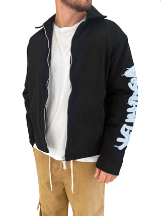 Disclaimer giacca imbottita con logo uomo 55364 NERO DISCLAIMER 