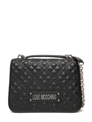 Love Moschino borsa a spalla in ecopelle trapuntata nero argento JC4000PP0N-LA0 00B MOSCHINO LOVE 