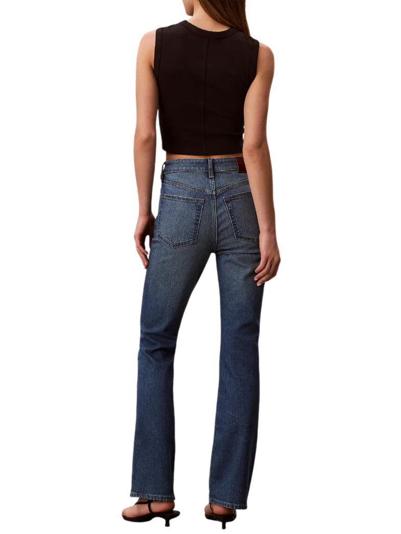 Calvin Klein Jeans jeans donna skinny Boot lavaggio blu