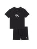 Calvin Klein Jeans completo estivo neonato T-shirt e shorts nero