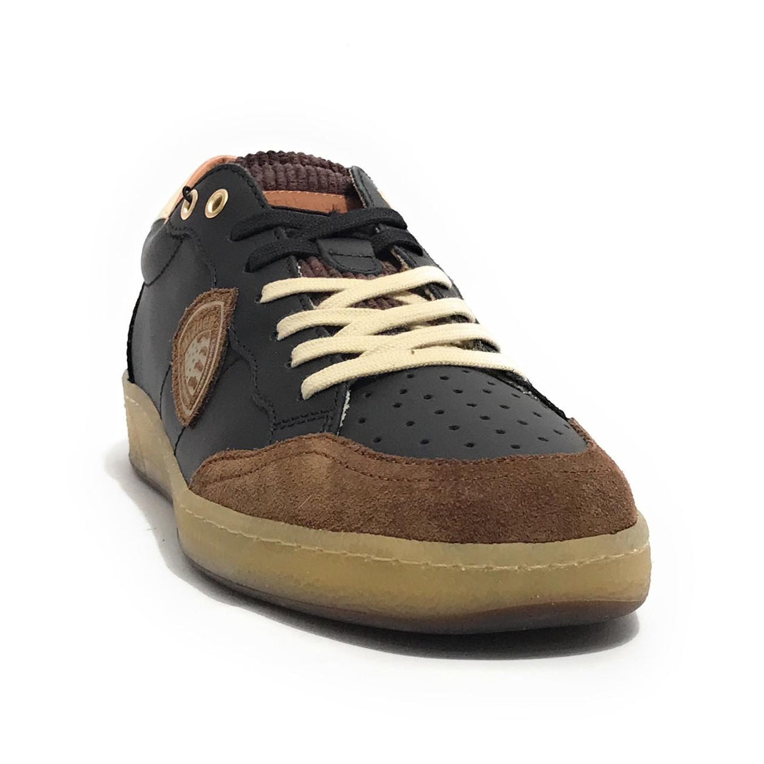 Blauer sneakers Murray in pelle e suede nero marrone