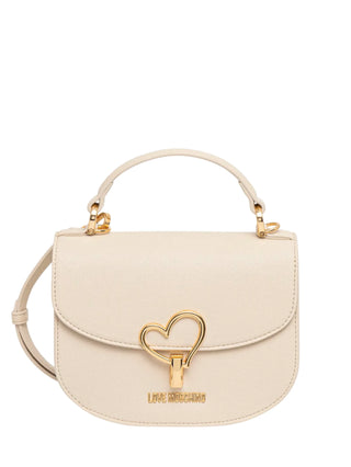 Love Moschino borsa a mano in ecopelle beige chiaro