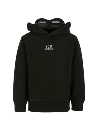 C.P. Company felpa bambino con cappuccio e occhiali nero CUF01B-LCA76 60100 C.P. COMPANY U16 