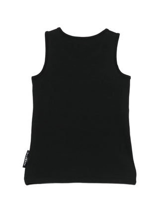 John Richmond canotta crop bambina con logo nero