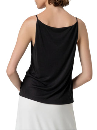 Surkana top donna misto modal nero