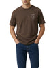 Calvin Klein Jeans T-shirt uomo manica corta con logo marrone