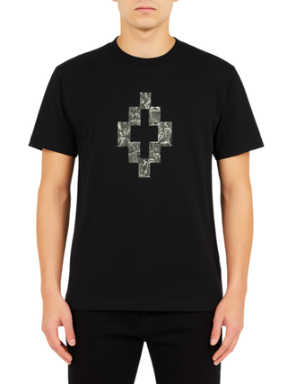 County of Milan T-shirt manica corta con logo nero CAMATH043 110 COUNTY OF MILAN 