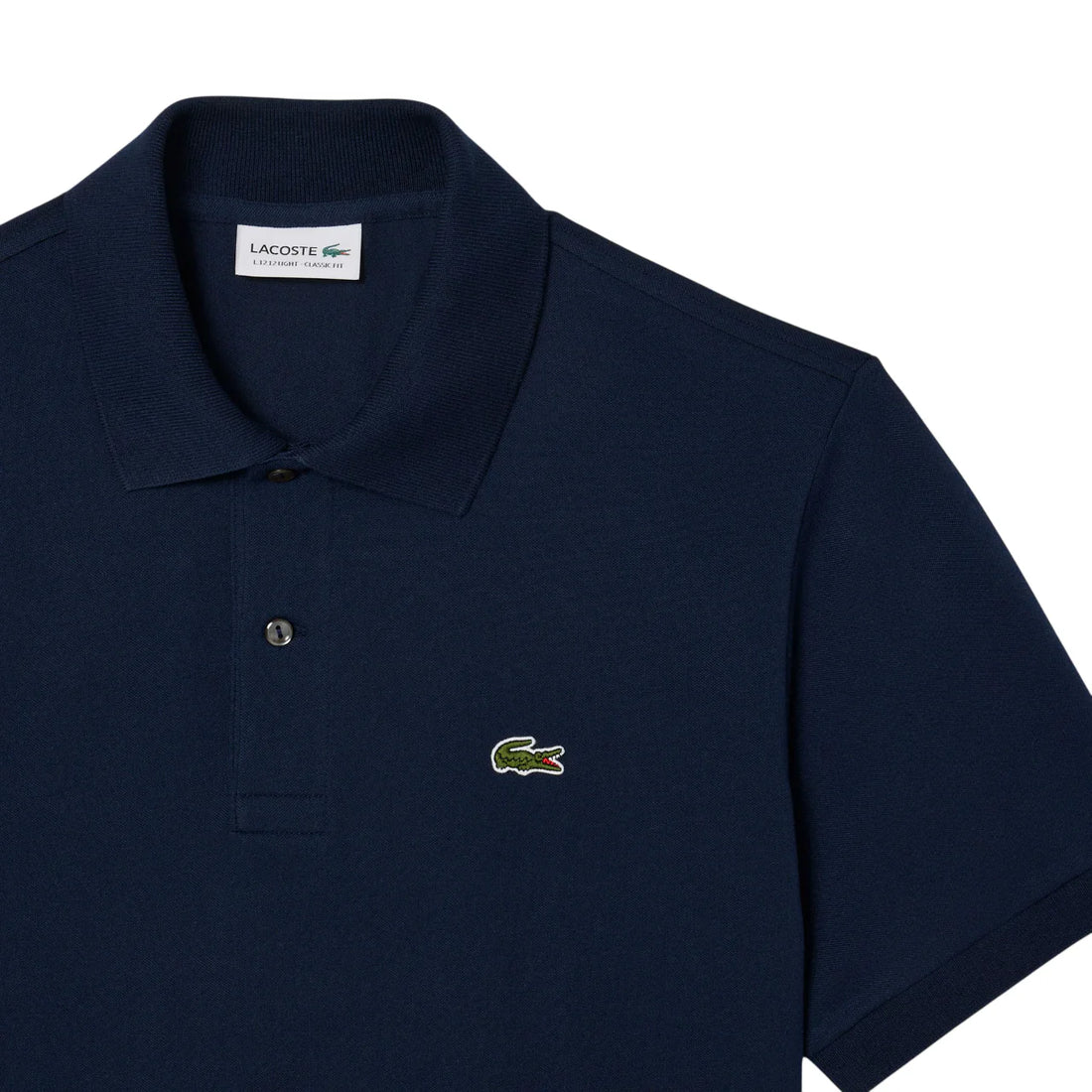 Lacoste polo manica corta 12.12 light in piquè blu navy