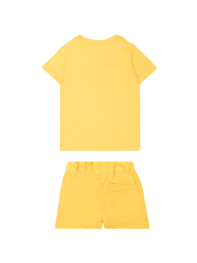 Just Cavalli completo bambino T-shirt e shorts giallo