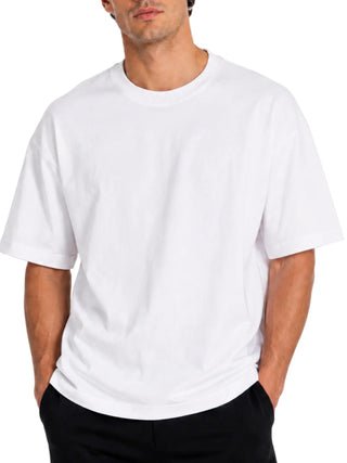 Vision of Super T-shirt uomo manica corta con stampa panna