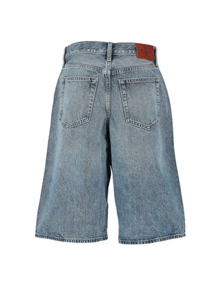 Calvin Klein Jeans bermuda donna effetto used lavaggio blu