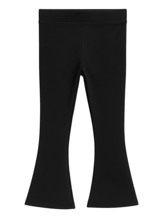 Please leggings bambina flare nero FL01032G77 3901 PLEASE KID