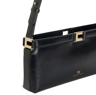 Elisabetta Franchi borsa in ecopelle con dettaglio logato nero