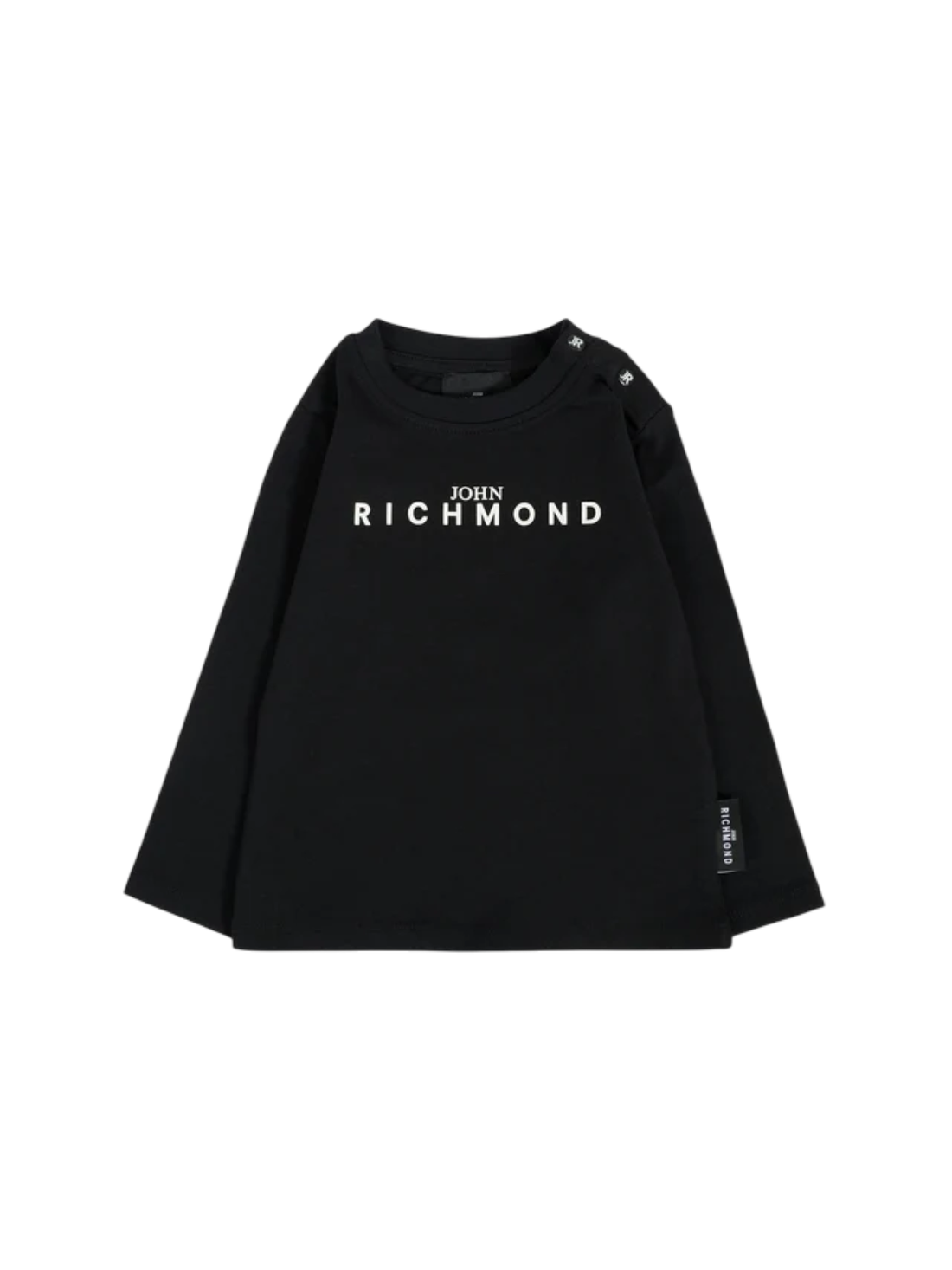 John Richmond T-shirt neonato manica lunga nero