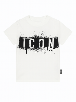 Icon T-shirt manica corta bambino panna IBKS00767 1001 ICON