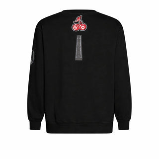 John Richmond felpa uomo Tupane con patch nero