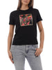 Yes Zee T-shirt manica corta con stampa multicolor nero