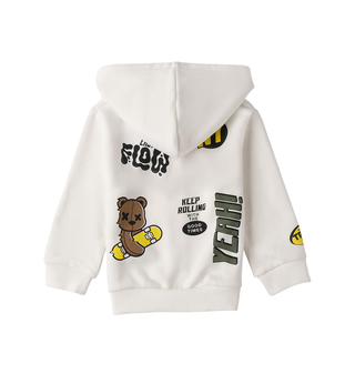 iDo felpa con zip bambino bianco 4F239 0112 iDO