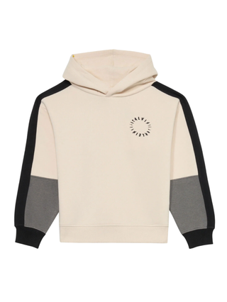 Calvin Klein Jeans felpa con cappuccio colorblock ecrù IB0IB02559 PGB Calvin Klein Jeans