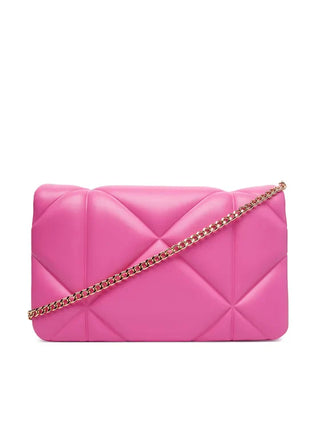 Love Moschino borsa a tracolla in ecopelle trapuntata fucsia
