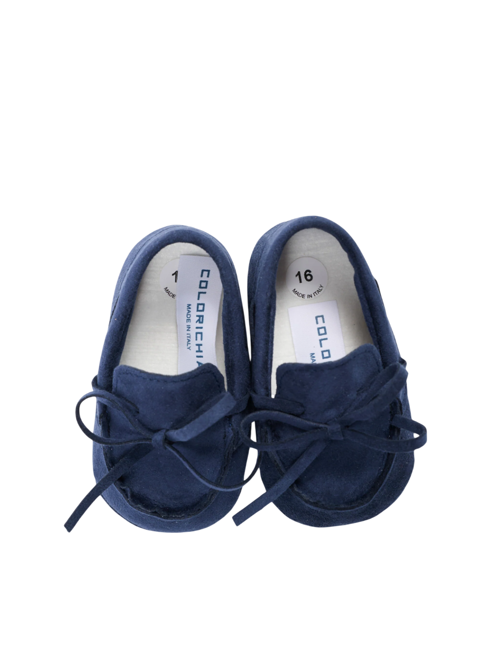Colori Chiari mocassini neonato in alcantara blu