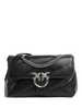 Pinko borsa Love Bag Puff Classic in pelle trapuntata nero argento