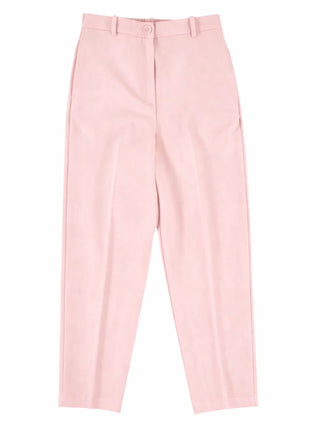 Patrizia Pepe pantaloni bambina vita alta slim rosa