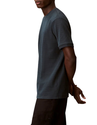 Calvin Klein T-shirt manica corta uomo con logo verde petrolio