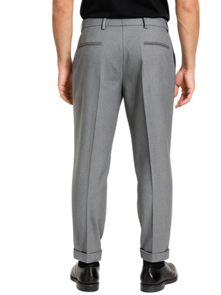 Le Braghe pantaloni uomo con pinces grigio P393-2549 ANTRACITE Le Braghe