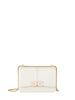 Elisabetta Franchi borsa a tracolla con logo iconico avorio
