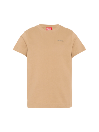 Diesel T-shirt unisex bambino manica corta beige