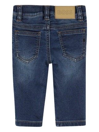 Boss jeans neonato slim fit lavaggio blu