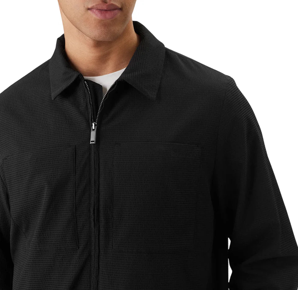Calvin Klein giubbino leggero uomo con tasconi nero