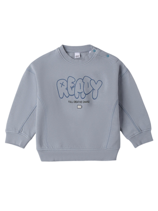 iDo felpa bambino con stampa celeste 4F256 3893 iDO 