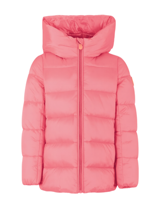 Save the Duck piumino bambina Gracie con cappuccio corallo J45650G-IRIS21 80036 SAVE THE DUCK