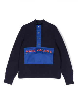Marc Jacobs maglione a costine con tasca blu