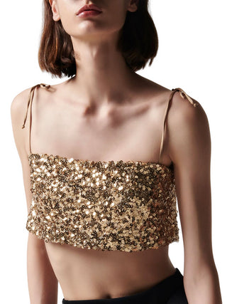 ANIYE BY Top Star con paillettes Oro