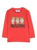 moschino-t-shirt-a-maniche-lunghe-con-stampa-teddy-bear-rosso