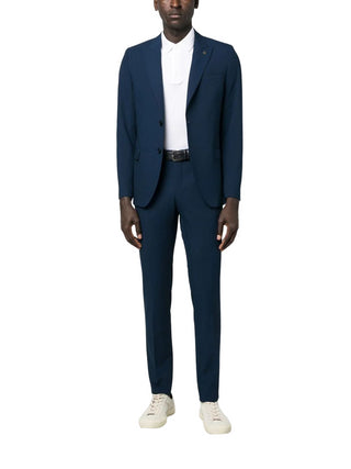 MANUEL RITZ Completo giacca e pantalone in lana vergine Blu