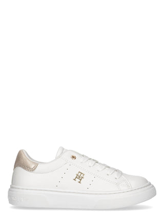 TOMMY HILFIGER sneakers bambina LOW CUT LACE-UP Bianco