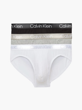 CALVIN KLEIN UNDERWEAR Set di slip da uomo colore Bianco/Nero/Grigio