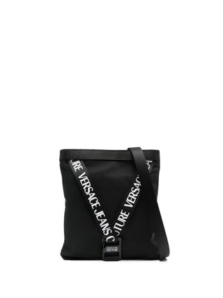 Versace Jeans Couture borsa a tracolla da uomo in nylon nero