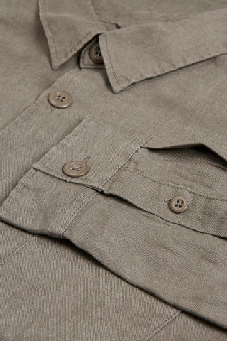 Premium by Jack&Jones giacca in lino a maniche lunghe grigio