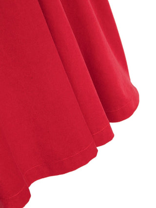 Moschino abito a maniche corte in velluto con orsetto rosso