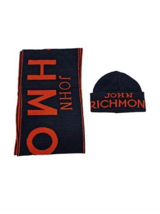 JOHN RICHMOND Kit sciarpa e cappello calottina Nero