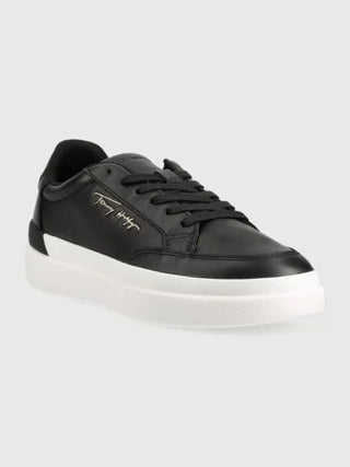 TOMMY HILFIGER Sneakers TH SIGNATURE LEATHER NERO