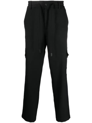 Versace Jeans Couture pantaloni con tasconi in tessuto tecnico nero