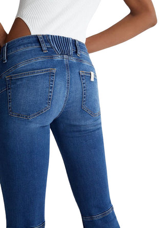 LIU JO Jeans a zampa con vita bassa Lavaggio Blu medio