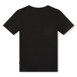 Boss T-shirt a maniche corte in jersey con logo nero